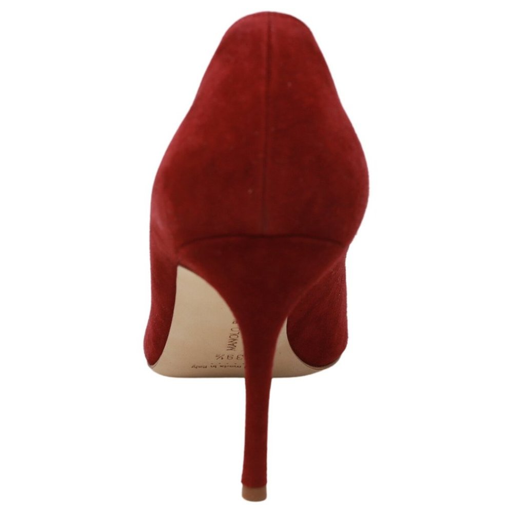New Manolo Blahnik Bordo Suede Pumps - Picture 3 of 3